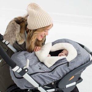 Skip Hop Gray Fur Lined Car seat Cover